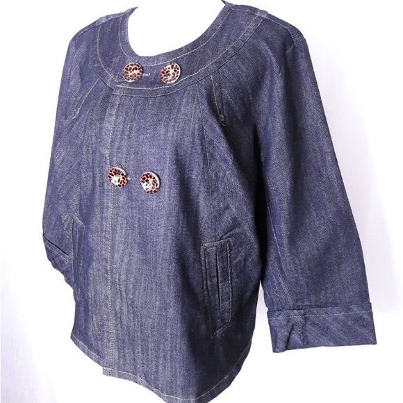 Ashley Stewart Jackets & Blazers - Denim jacket. Swing style Never worn. Light and beautiful year round. Slimming